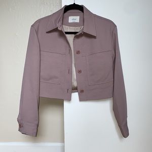 Aritzia Wilfred Little Cropped Jacket Dusty Mauve